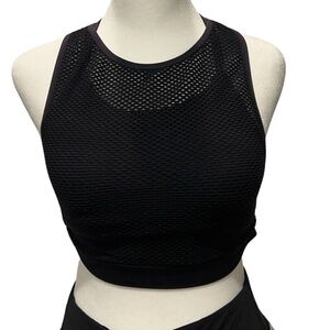 Black mesh Sports bra size small